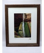 Grand Canyon Park AZ-Arizona, Ribbon Falls VTG - Framed 9x11 Photo-Signe... - $51.37