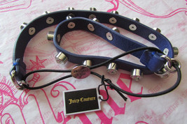 Juicy Couture Headband Leather Crystal Studded New - £43.52 GBP