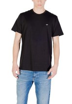 Emporio Armani Underwear Men T-Shirt Black Short Sleeve Designer Logo Tee 202... - $1,510.78 MXN
