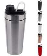 Stainless Steel Protein Shaker Bottle Insulated Keeps Hot/Cold Hydro Fla... - $486.19 MXN