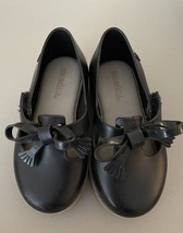 Mini Melissa Black Strap Tassel Shoes Classic Toddler Size 8 Made in Brazil - £17.58 GBP