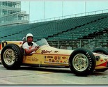 Jimmy Bryan Indy 500 Race Car Driver Indianapolis IN UNP Chrome Postcard... - $9.85