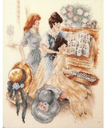 1992 Cross Stitch Piano Hour Victorian Ladies Stoney Creek Pattern      ... - €10,33 EUR