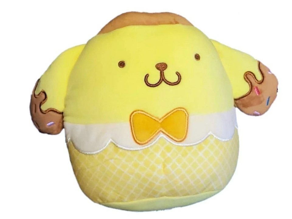 Squishmallows 6.5&quot; Hello Kitty Ice Cream Pompompurin Plush Toy Squishmal... - $18.52