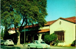Vtg Chrome Postcard 1950s  Palo Alto Califronia CA Post Office Building Cars UNP - £10.24 GBP