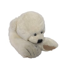 Vintage 1998 Eddie Bauer Beige Teddy Bear Laying Plush Stuffed Animal 8&quot; - £15.51 GBP
