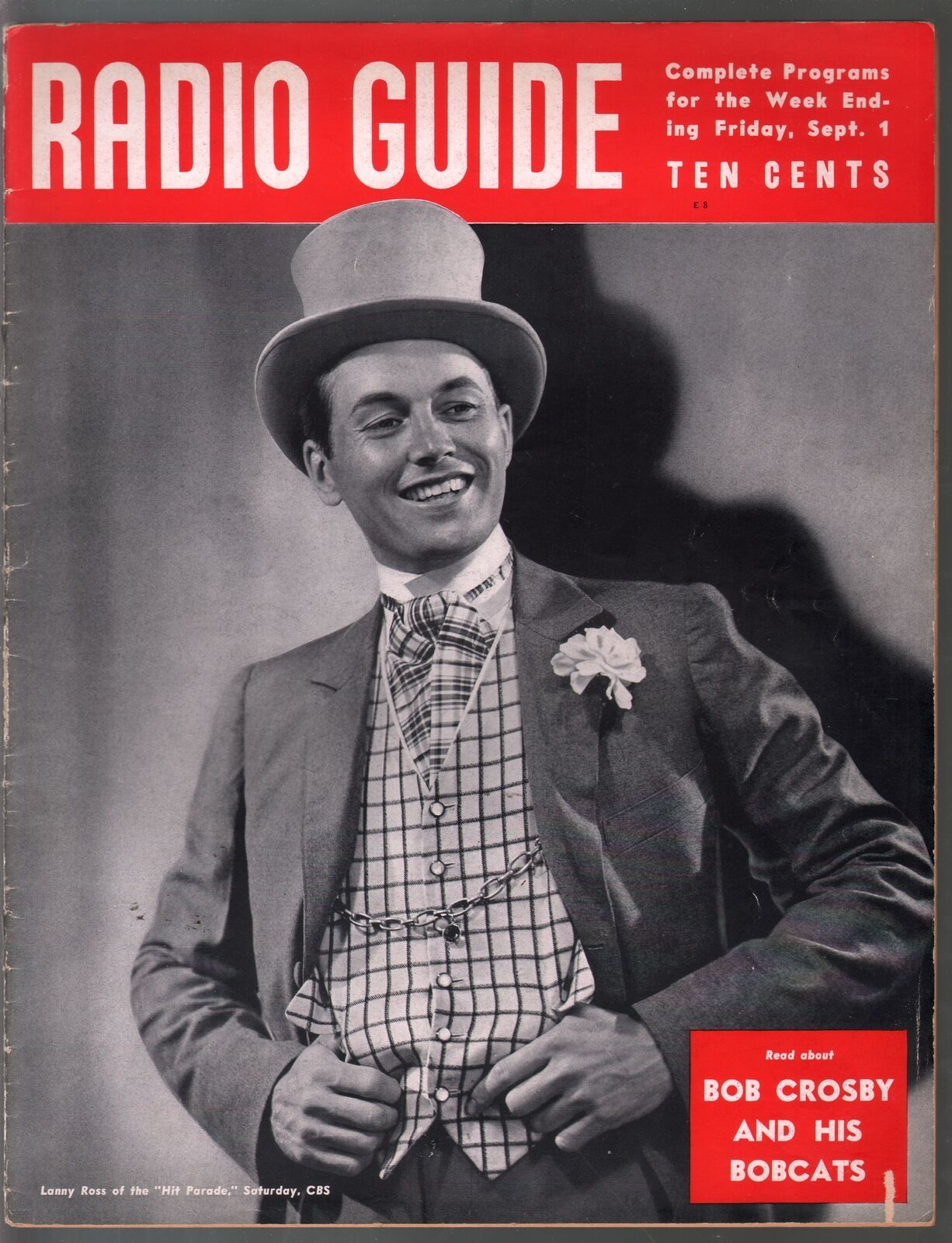 Primary image for Radio Guide 19/1/1939-Lanny Ross-Hit Parade-Bob Crosby's Bobcats-VG