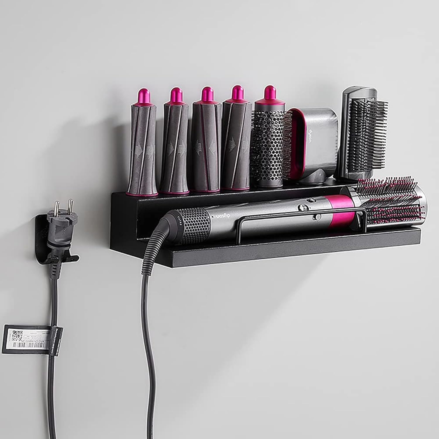 Storage Holder For Dyson Airwrap Curling Iron Accessories Wall Mounted Rack Brac
