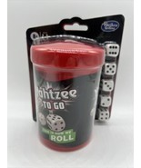 Yahtzee to Go Game Hasbro Dice Board Travel Game Cup Storage Shake Score￼ - £5.49 GBP
