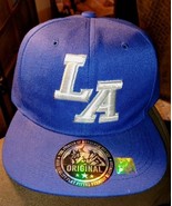 LA Los Angeles Snapback Hat Royal Blue Souvenir Cap 1 Size Dodgers-like ... - $17.82