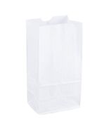 2Lb White Kraft Paper Bags- Pack of 100Ct - $13.36