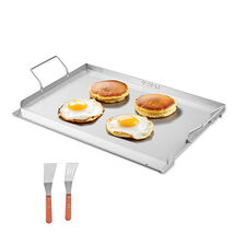 VEVOR Stainless Steel Griddle, 23x16 inch Flat Top Rectangular Plate, Ga... - $52.99