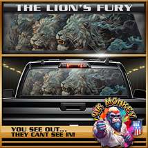 The Lion&#39;s Fury - Truck Back Window Graphics - Customizable - £46.37 GBP+