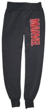 Mad Engine Marvel Logo Boys Pull-On Fleece Jogger Sweatpants Lounge Pant... - $19.79