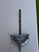 Vintage Table Saw Miter Gauge Unbranded 5.5” Surface , 11”x1/2”x3/16” - $19.59