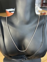 Silver Thin Chain Necklace - $278.74 MXN