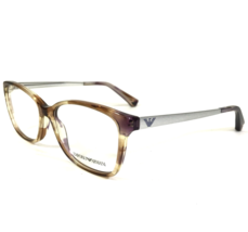 Emporio Armani Eyeglasses Frames EA3026 5716 Clear Brown Silver 52-15-140 - $41.86