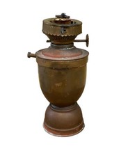 Antique Brass Kerosene Oil Lamp Gatco Slotted Flat Top Screen Burner Made in USA - £47.78 GBP
