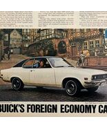 1970 Buick Opel 1900 Sport Coupe Alpine White Advertisement Automobilia ... - $549.13 MXN
