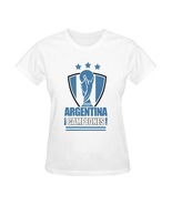 Argentina Champions 3 stars FIFA World Cup Qatar 2022 White T-Shirt Campeones!!! - $21.99 - $23.99
