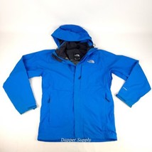 The North Face Mens Sz Small Blue Hyvent Waterproof Raincoat Hooded Jacket - $29.60
