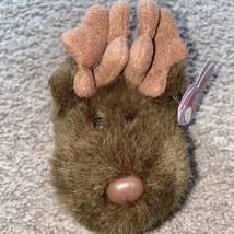 Vintage Puffkins Plush Stuffed Animal Toy with tag Gus the Moose Brown - £11.20 GBP