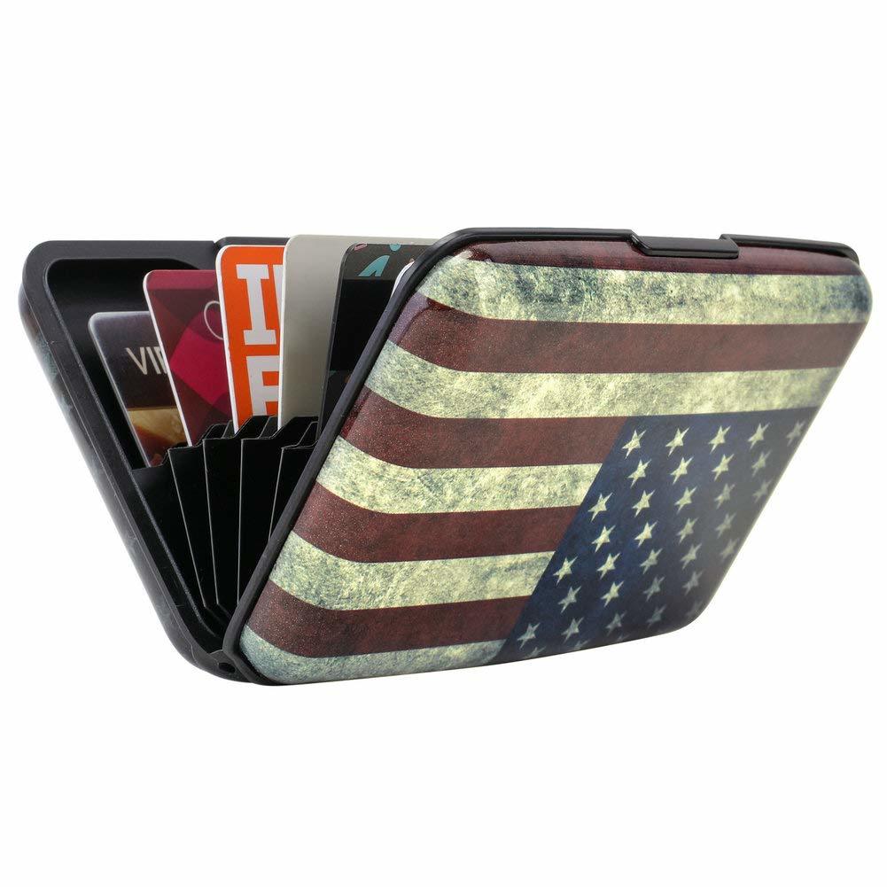 Mini RFID Aluminum Wallet Credit Cards Holder Business Card Case Metal ID Case f