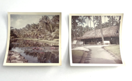 Lot 2 Coco Palms Lagoon &amp; Hotel Elvis Blue Hawaii Vintage Photos 1964 - £11.69 GBP