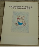 NEVER USED Vintage Welcome Baby Greeting Card, GREAT COND - $4.06 CAD
