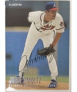 John Smoltz Signed Autographed 1996 Fleer Baseball Card - Atlanta Braves - $49.99