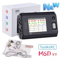 M6D: 2023 ToolkitRC M6D V3 500W 15A DC Dual Channel MINI Smart Charger Discharge - £53.20 GBP