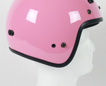 Pink Open Face Vented DOT Retro 3/4 Motorcycle Helmet - £55.02 GBP+