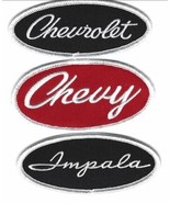 CHEVROLET CHEVY IMPALA SEW/IRON PATCH EMBROIDERED SS LOWRIDER SS - $272.22 MXN
