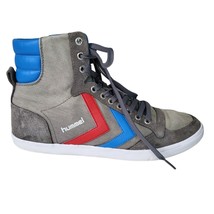 Hummel Slimmer Stadil High Sport Chevron Gray Blue Trainer Sneaker Shoes... - £25.84 GBP