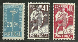 PORTUGAL 1937 Amazing Very Fine Mint Lightly Hinged Stamps Scott # 571-573 - £25.70 GBP