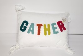 New Target Playground Fall Decorative Rectangle Pillows GATHER sz:10x14&#39;... - $9.90