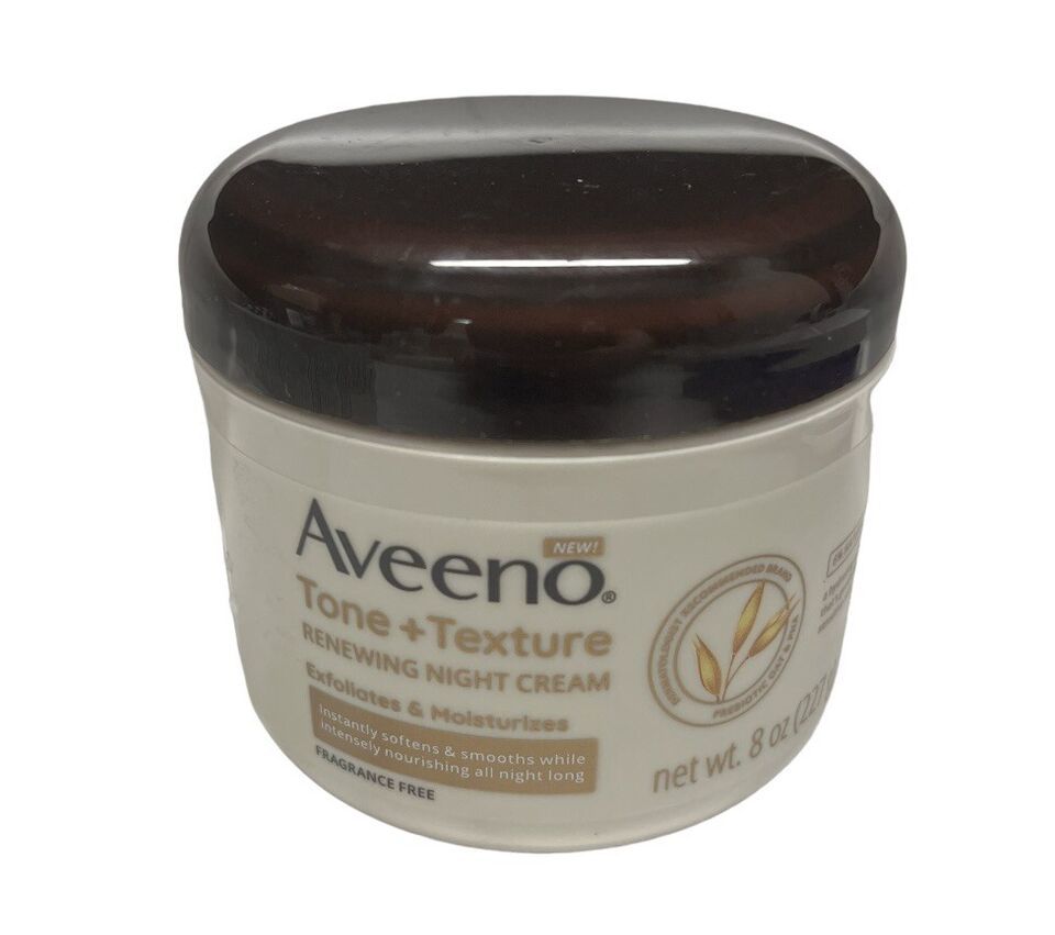 Primary image for Aveeno Tone + Texture Renewing Night Cream w/ Prebiotic Oat Gentle Skin 8oz