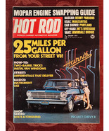 Rare HOT ROD Car Magazine January 1974 Project Chevy II Street V-8 - £16.98 GBP