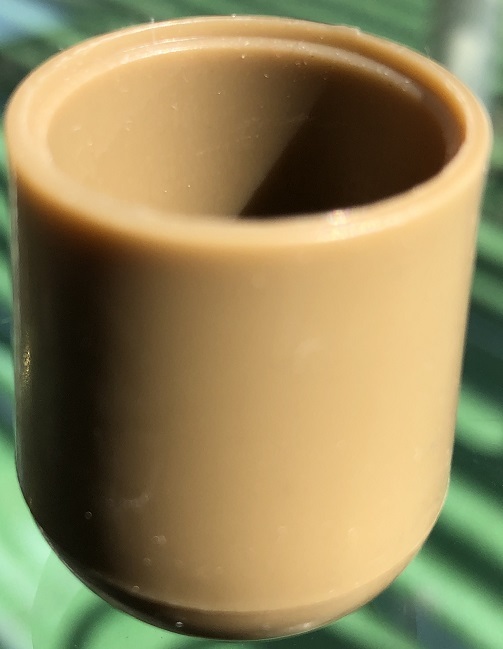 4 Heavy Duty 3/4&#39;&#39; Brown Nylon Chair Glide Tips - $7.81