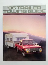 1986 Toyota Trailer Towing Guide Car Sale Catalog Brochure - £15.16 GBP
