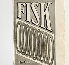 1916 Fisk Bicycle Tires Advertisement Transportation Bikes 14.5 x 5.75&quot; ... - £16.43 GBP