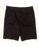 Lacoste Black Pleated Front Stretch Bermuda Shorts Women&#39;s NWT $130 - £94.08 GBP