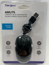 Targus - AMU75US - Compact Mouse with Retractable 2.5 ft. USB Cord - Black - £31.20 GBP