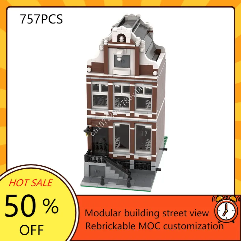 NO.1 Canal House Modular MOC Creative street view Model Building Blocks - £73.43 GBP