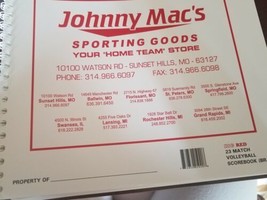 Johnny Mac&#39;s Volleyball Scorebook - £31.99 GBP