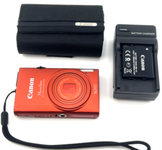 Canon Power Shot Elph 110 Hs Digital Camera Red 16.1MP Ixus 125 Tested Mint - £356.26 GBP