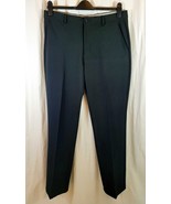 Greg Norman Chino Golf Pants Black Flat Front Men Size 34 x 32 Stretch *p2 - €16,94 EUR