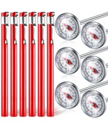 6 Pieces Stainless Steel Kitchen Thermometer With Red 5 Inches Long Stem... - £22.14 GBP