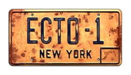Ghostbusters: Afterlife | ECTO-1 | Metal Stamped License Plate - £31.38 GBP