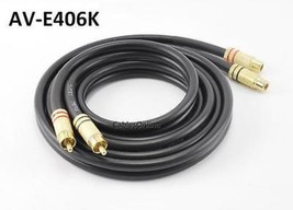 6Ft Premium 2-Rca Gold Plated Male/Female Extension Cable, - £21.15 GBP